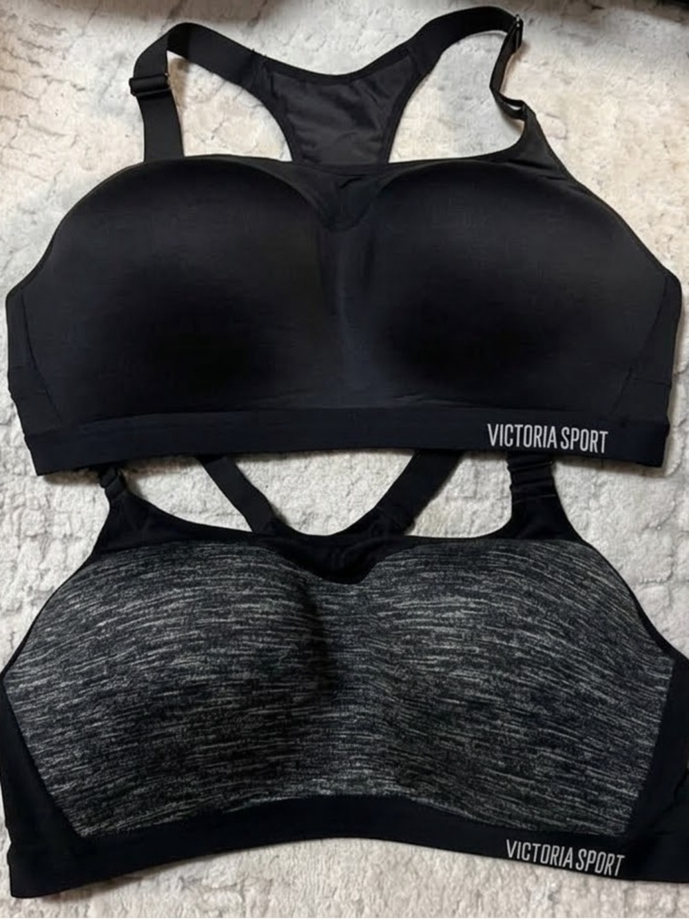 Set of Victoria's Secret Black Sports Adjustable High-Impact Sports 38D
